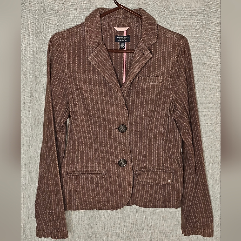 VINTAGE American Eagle Brown Suit Jacket